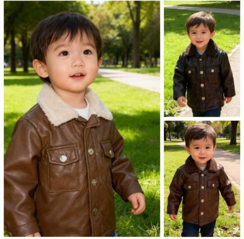 Camisaco de Cuerina con Corderito