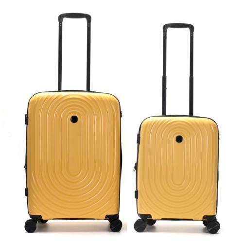 Set Valijas Wanderlust Urban Hard Pp Amarillo 24 y 20 Pulg