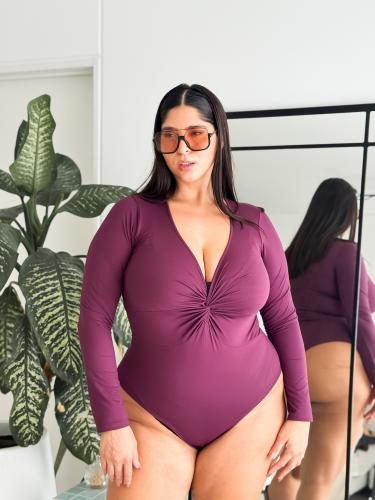 Body Nudo Chic Manga Larga