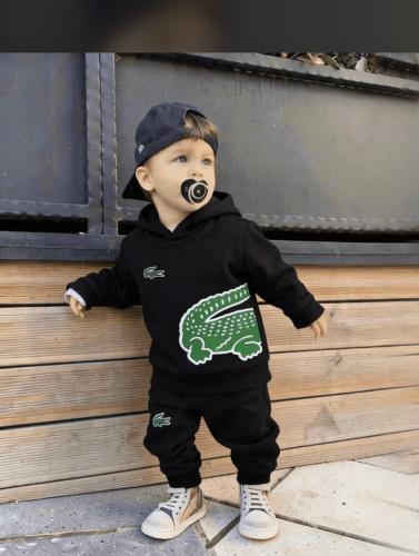 Conjunto Lacoste Soft con Piel Jaspeado    Conjuntos de Bebé Línea Lacoste