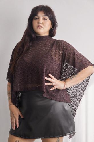 Poncho Pollera Encaje Talles 3/5/7
