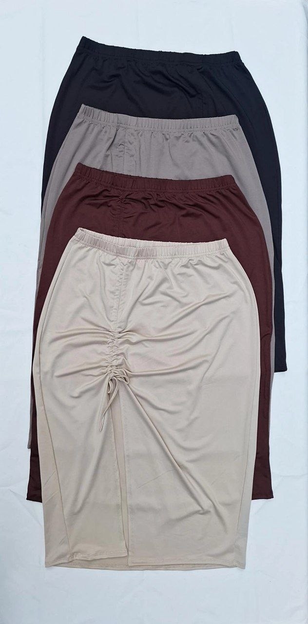 Pollera Larga  Tajo Frunce - Imagen 5