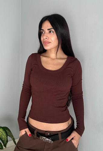 Remera Manga Larga de Rib Freya