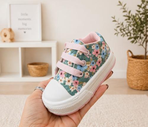 Zapatillas con Florecidas Rosas