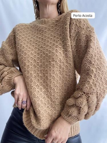 Sweater Manga Calado