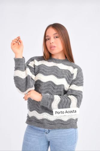 Sweater Ondulado Rayado