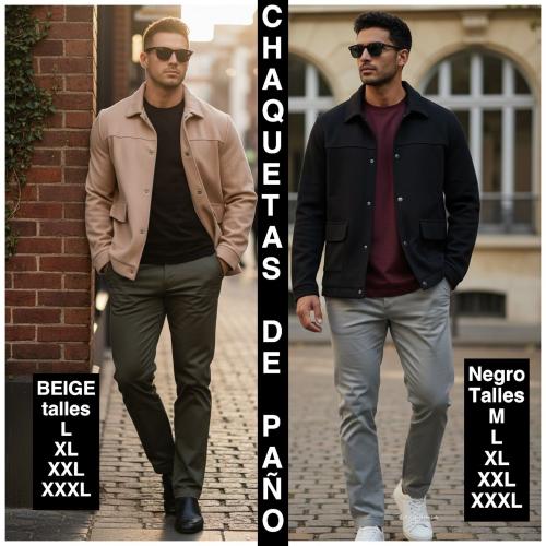 Chaquetas de Paño de Punto Elastizado