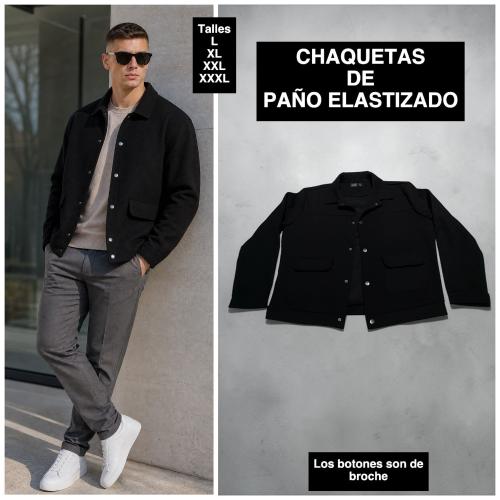 Chaquetas de Paño de Punto Elastizado