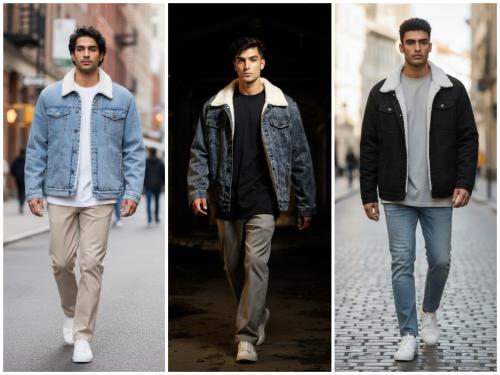 Camperas Jeans con Corderito Super Abrigadas