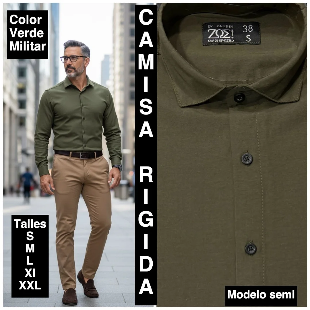 Camisas Lisas Modelo Semi Entalladas Rigidas - Imagen 3