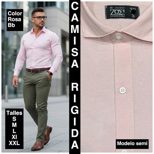 Camisas Lisas  Modelo  Semi  Entalladas  Rigidas - Miniatura 8