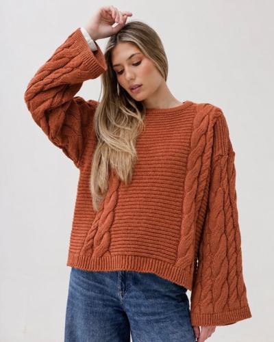 Sweater  Trenzado Frizado