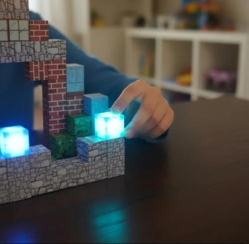 Bloques Magneticos Imantados  Minicraft C/ Luz Led 82 Piezas, Jugueteria
