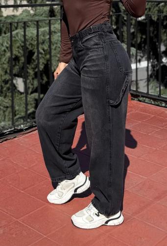 Baggy Negro Localizado C/reguladores - Miniatura 2
