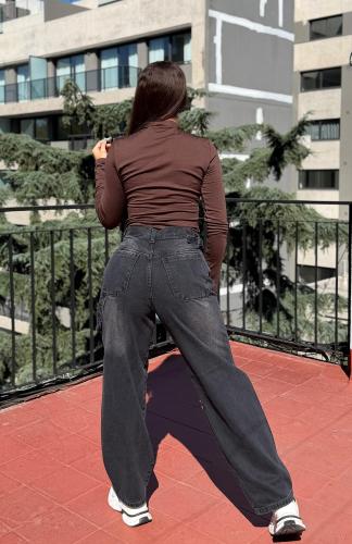 Baggy Negro Localizado C/reguladores - Miniatura 3