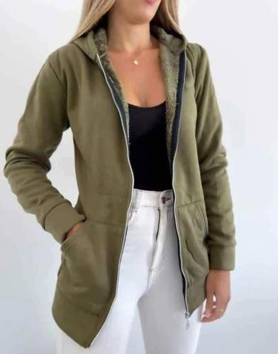 Campera Jersey con Piel - Miniatura 8