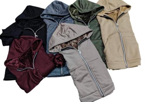 Campera Jersey con Piel - Miniatura 5