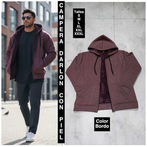 Campera Darlon Rip con Piel