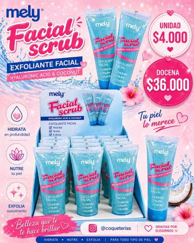 Exfoliante Facial Mely