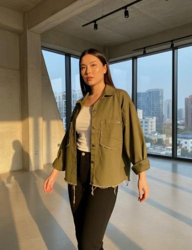 Camisaco Oversize de Gabardina