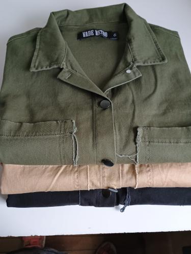 Camisaco Oversize de Gabardina - Miniatura 3