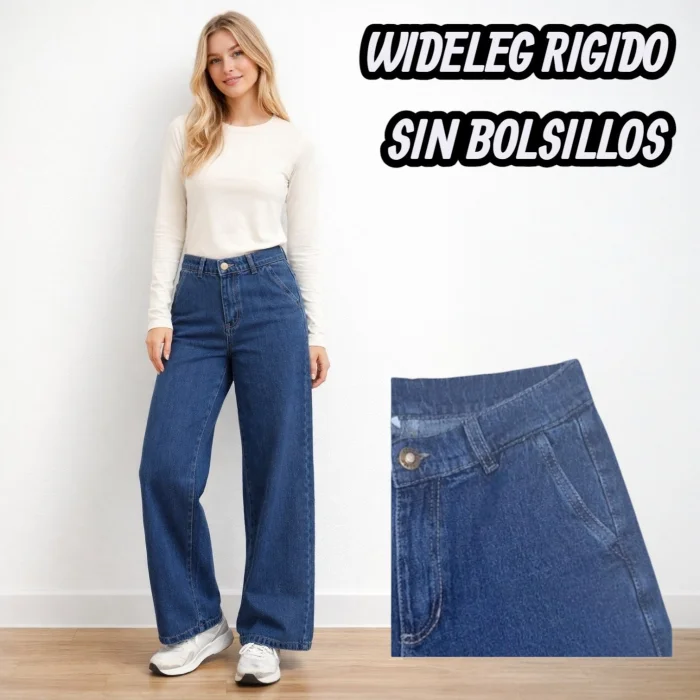 Wideleg sin Bolsillos Rigido