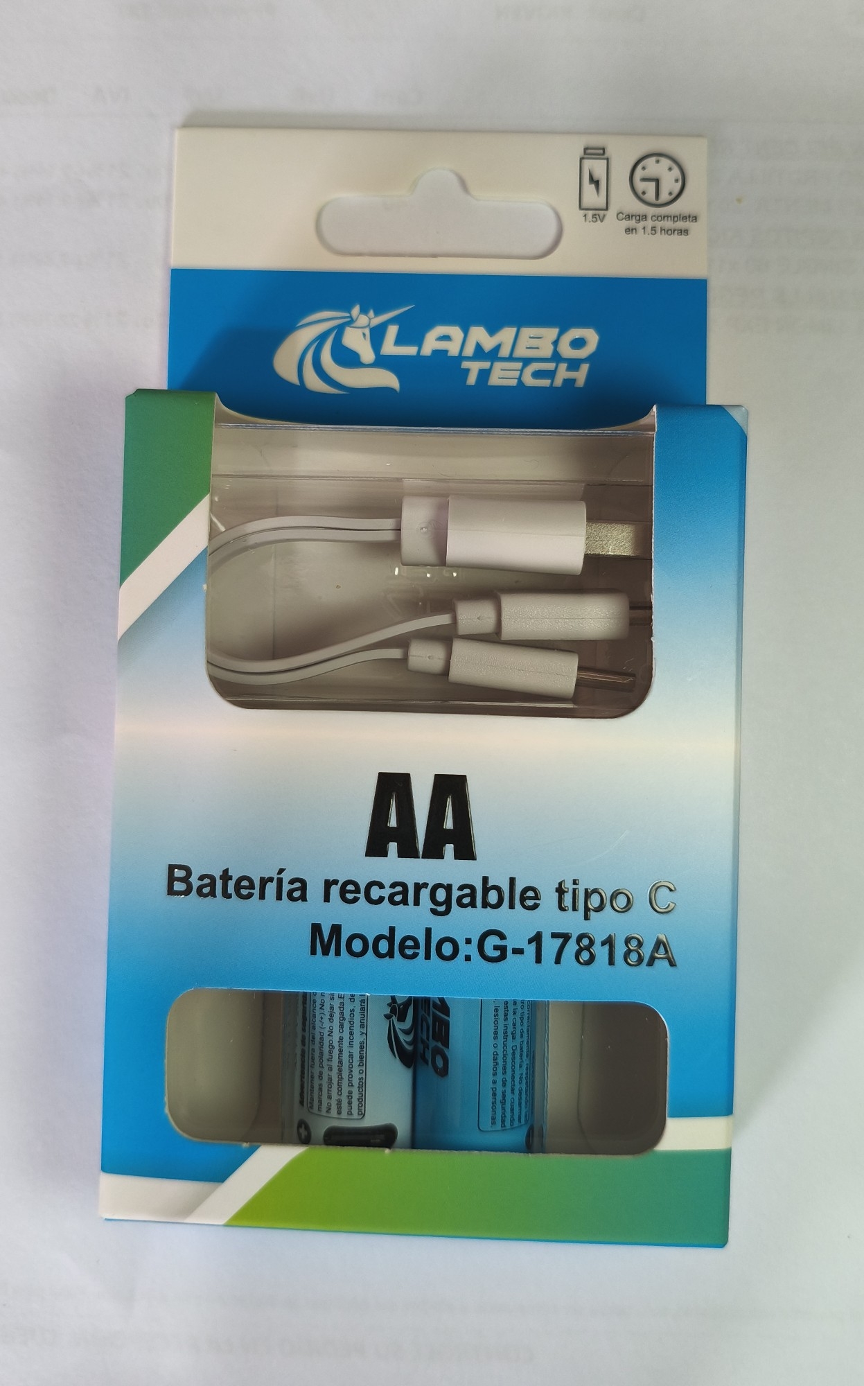 Pilas Recargables Aa y Aaa con Carga Tipo C - Imagen 2