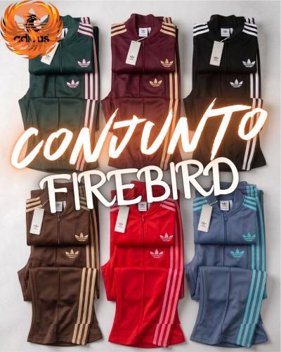 Maxi Conjunto Adidas Firebird Bordado Premium