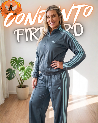Maxi Conjunto Adidas Firebird Bordado Premium - Miniatura 6