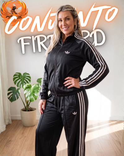 Maxi Conjunto Adidas Firebird Bordado Premium - Miniatura 7