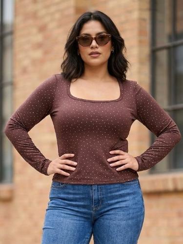 Camiseta Cuello ( u ) Micro Fibra Stras - Miniatura 3