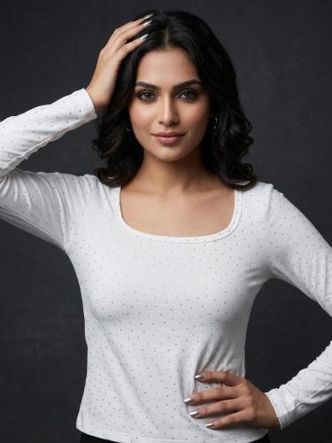 Camiseta Cuello ( u ) Micro Fibra Stras