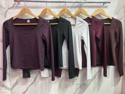 Camiseta Cuello ( u ) Micro Fibra Stras - Miniatura 5