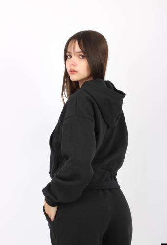 Campera de Friza Crop Overzize - Miniatura 2