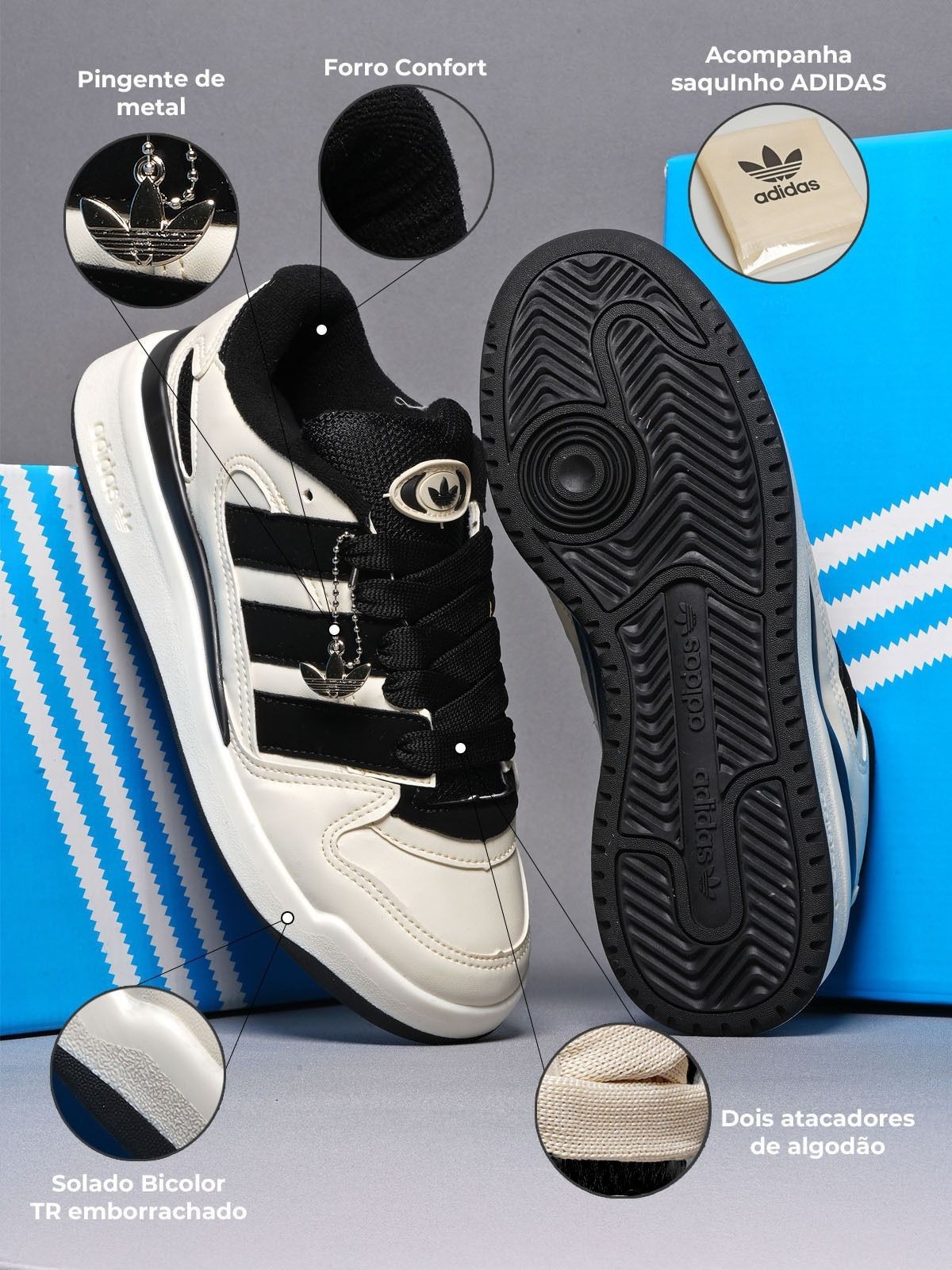 Zapatillas Adi Das Forum 2000 Brasileras Importadas - Imagen 3