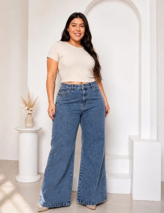 Jean Wide Leg Talles Especiales