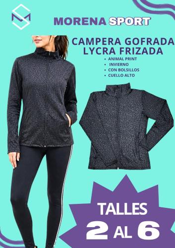 Campera Deportiva Lycra Frizada