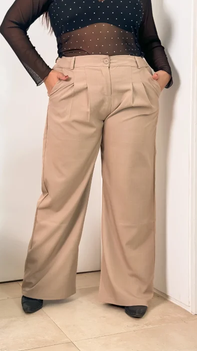 Palazo Denu con 2 Pinzas ,bolsillos