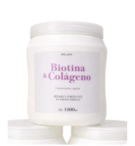 Frilayp Biotina y Colágeno Máscara Nutrición y Reparación 1 Kg