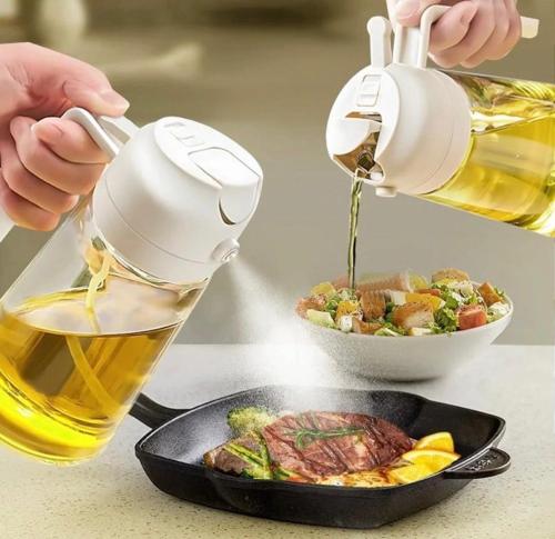 Botella de Aceite 2 en 1 Vidrio