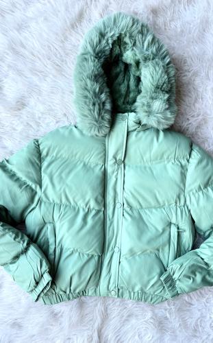 Puffer con Piel Importada Allice - Miniatura 2