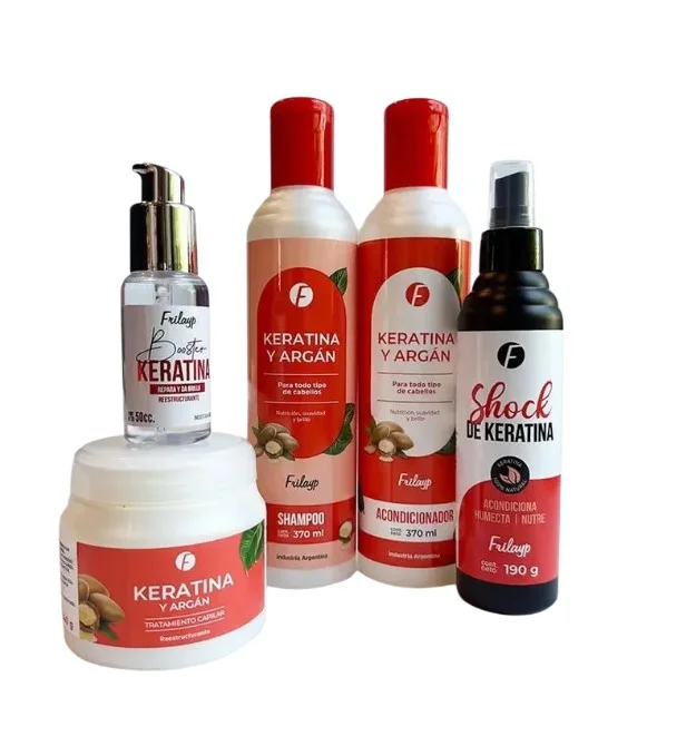 Frilayp Kit Keratina y Argán Sh+ Acond+ Másc+ Sérum+ Shock