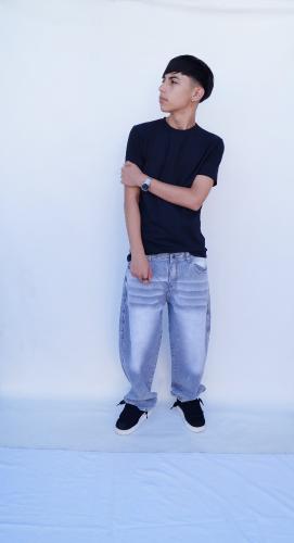 Baggi Teens Unisex  Gris con Vigote - Miniatura 3