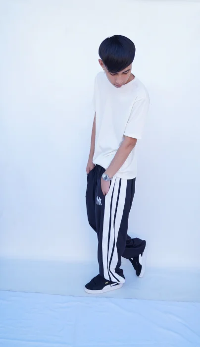 Baggi Teens Unisex Soff Frisado con Líneas
