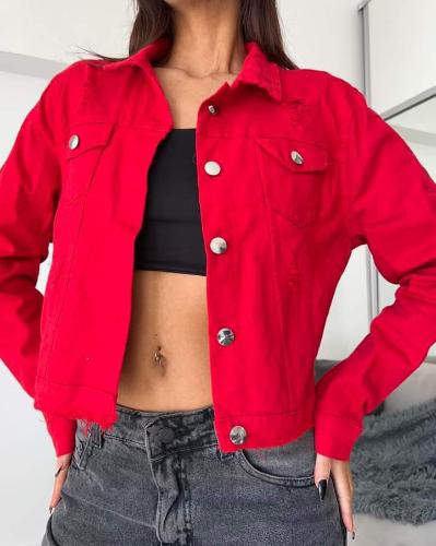 Campera Jeans Rojo - Miniatura 2