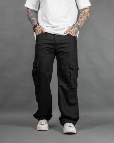 Pantalón Baggy Cargo Negro