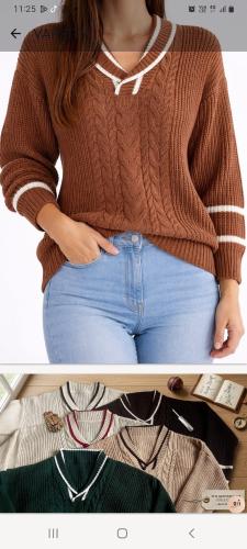 Sweaters Dama Amplio Cuello Esmok Esmeralda - Miniatura 1