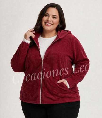 Campera de Plush Wafle con Capucha - Miniatura 2