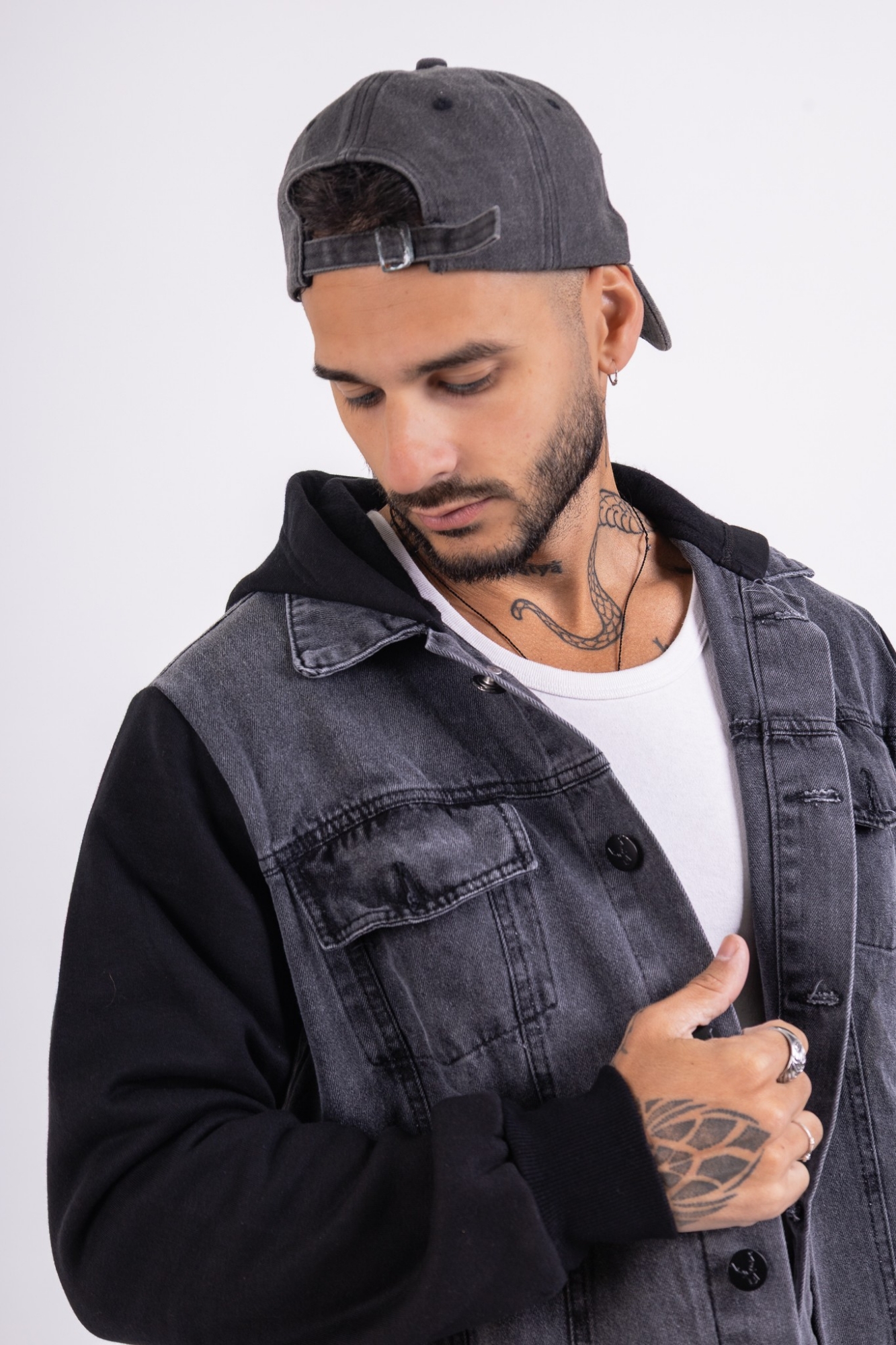 Camperas de Jeans con Mangas de Frisa de Hombre - Imagen 7