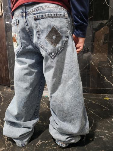 Jeans Bagi Balloon Fit de Niño Art Roblox - Miniatura 2